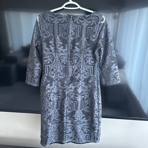 H&M Grey Lace Dress Small - Picture 2 of 3